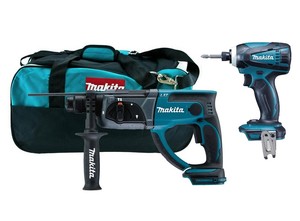סט פטישון + אימפקט 18V DLX2090M Makita
