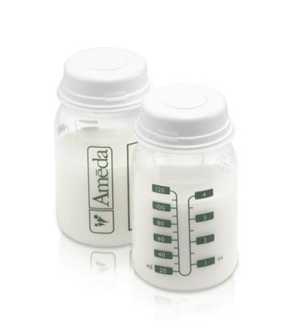 זוג בקבוקים למשאבת חלב אמדה