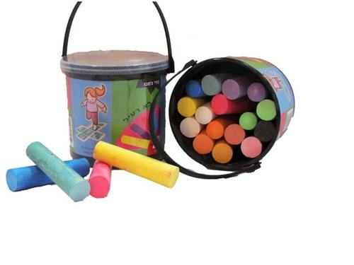 גירי מדרכה ג'מבו צבעוניים 