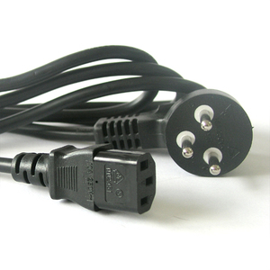 כבל מתח למחשב (חשמל) 220V תקע ישראלי תיקני 1.5 מטר OEM