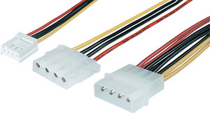 כבל מאריך מתח (ספק כח) לדיסק קשיח 20 ס"מ MOLEX OEM