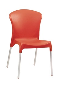 סטלה כסא מסעדה, בתי קפה ולפינת אוכל עשוי פלסטיק בשילוב ניקל מיליון כסאות