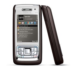 מכשיר סלולארי נוקיה E-65 בצבע מוקה עם מערכת הפעלה סימביאן