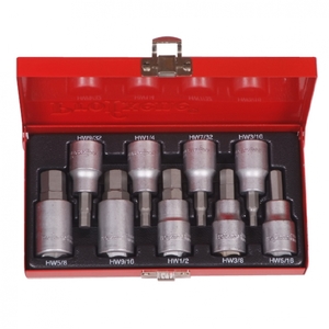 סט בוקסות אלן קצר, 9 חלקים, דרייב 1/2 אינטשי Profxene