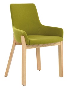 ניר כסא אורח בד רגל עץ טבעי מיליון כסאות