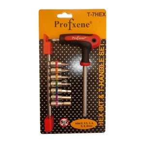 סט ידית T עם 7 יחידות בוקסה ביט אלן HEX Profxene