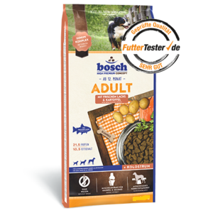 בוש מזון יבש לכלבים בוגרים-סלמון ותפוא"ד 15 ק"ג