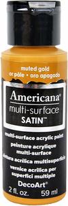 צבעי אקריל אמריקנה מולטיסרפייס 59 מ"ל Muted Gold DA516