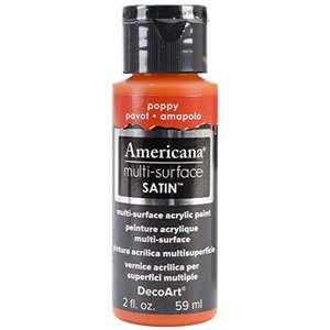 צבעי אקריל אמריקנה מולטיסרפייס 59 מ"ל Poppy DA505