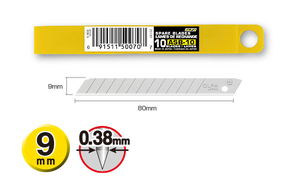 10 להבים לסכין צר OLFA