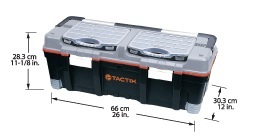 ארגז כלים רחב "26 + 2 ארגוניות TACTIX 320312