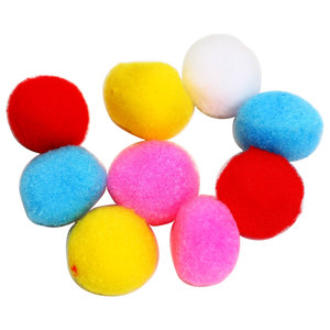 מארז 24 חב' פונפונים 1/2" מיקס צבעים 50 יח' בחבילה