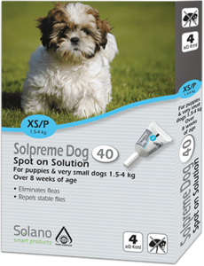 סולפרם - טיפות נגד פרעושים לכלב במשקל 1.5 עד 4 ק"ג