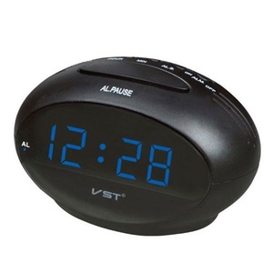 שעון מעורר לד חשמלי כחול