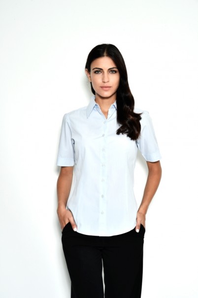 חולצת נשים שרוול קצר תכלת