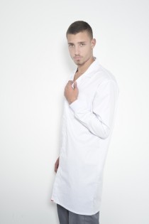 חלוק עם כיס פנימי ומסילה נסתרת