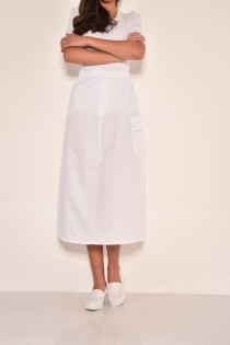 חצאית מתרחבת לבן