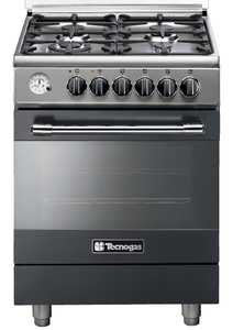 תנור טכנוגז משולב דגם P2B66E4VC שחור (60 ס"מ)