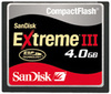 כרטיס זיכרון SanDisk Extreme III Compact Flash 4GB X200 סנדיסק