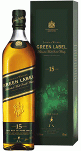 וויסקי ג'וני ווקר גרין לייבל JOHNNIE WALKER GREEN  מ"ל 700 (מחיר ל 100 מ"ל -19.98 ש"ח)