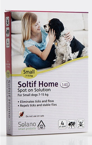 סולטיף - טיפות נגד פרעושים וקרציות לכלב במשקל 7-15 ק"ג