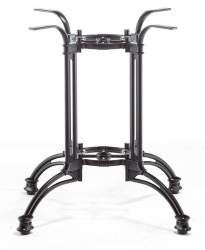 דגם F35 רגל אלומיניום לשולחן גובה 70 סמ צבועה שחור