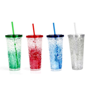 כוס הקפאה עם קשית 600 מ"ל גימיק מתנות