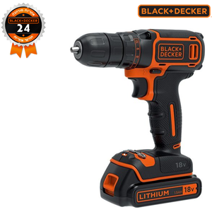 מברגה/מקדחה רוטטת 18V במזוודה  Black+Decker
