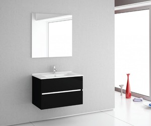 ארון אמבטיה 80 ס"מ אפוקסי תלוי כולל כיור ומראה