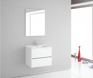 ארון אמבטיה 60 ס"מ אפוקסי תלוי כולל כיור ומראה