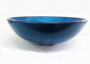 כיור זכוכית מונח עגול