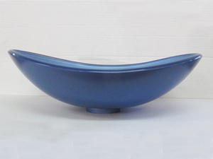 כיור זכוכית מונח אובלי סירה גדול