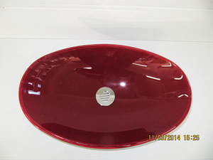 כיור זכוכית מונח אובלי סירה קטן