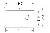 דיאמונד מקסי - כיור פיוראדור יחיד גדול במיוחד Blanco - 