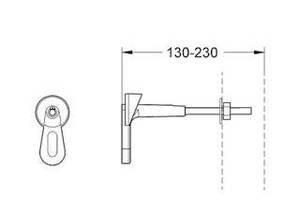 מיכל הדחה סמוי נמוך לקיר גבס GROHE