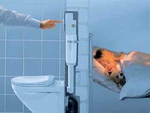 מיכל הדחה סמוי נמוך לקיר גבס GROHE