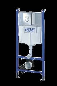 מיכל הדחה סמוי גבוה לקיר גבס GROHE כולל לחצן