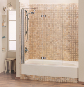 דופן זכוכית מתקפלת לאמבטיה מיטרני