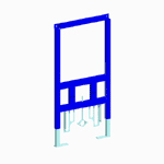 מנשא לבידה לקיר גבס Sanit