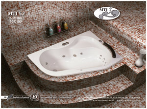 אמבטיה אקרילית פינתית 100\160