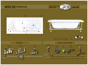 אמבטיה אקרילית 80\180