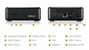 מחשב NUC זעיר Beebox רק 11 ס"מ על 500 גרם, WiFi+Bluetooth, מעבד עוצמתי i5-6200U זוג יציאות HDMI 4K וחלונות 10