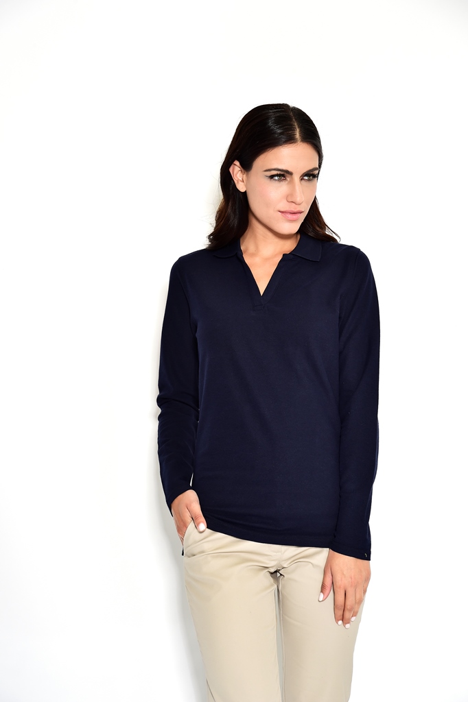 חולצת פולו נשים שרוול ארוך 