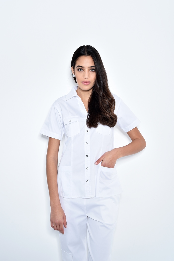 טוניקה לאחיות עם כיסים עלייוניים