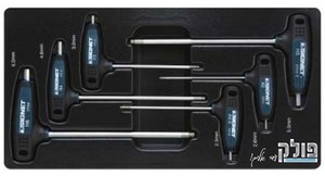 סט ידיות אלן T כדורי 6 יחידות SIGNET