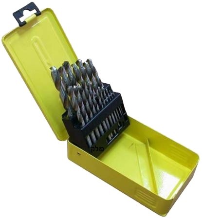 סט מקדחים  מקצועי לברזל 19 חלקים 