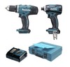 סט מברגות אימפקט ופוטר 18v מקצועי Makita