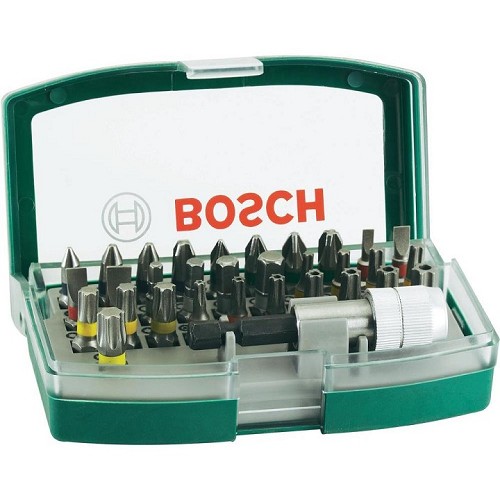 סט ביטים 32 חלקים כולל מוביל מגנטי BOSCH