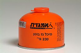 מיכל גז חד פעמי +שסתום