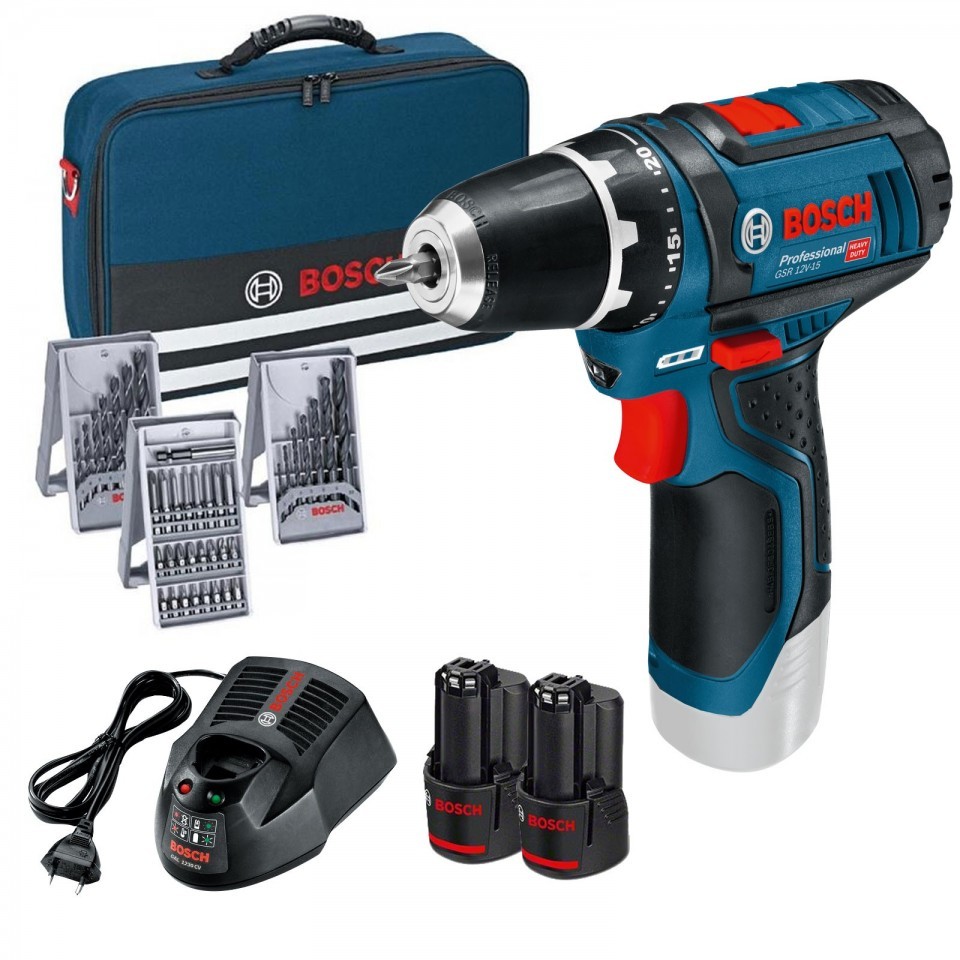 מברגה פוטר עם אביזרים משודרג BOSCH GSR 10.8V